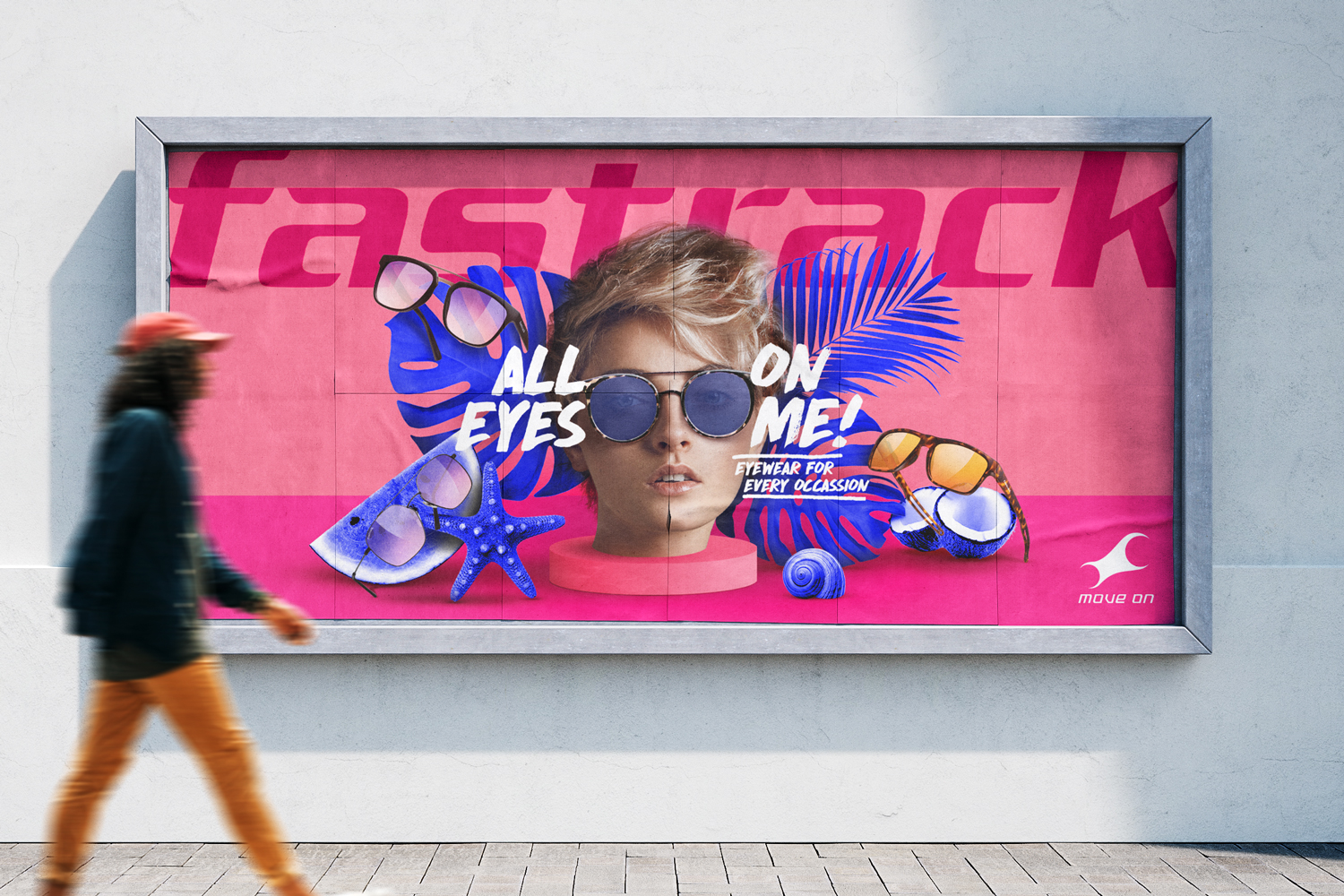 All Eyes on Me Sunglasses Advertisement Hoarding