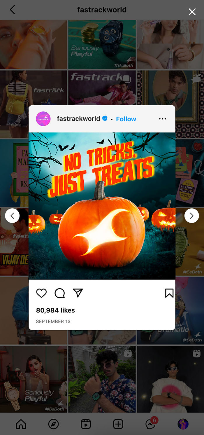 Social Media Creative: No Tricks, just treats