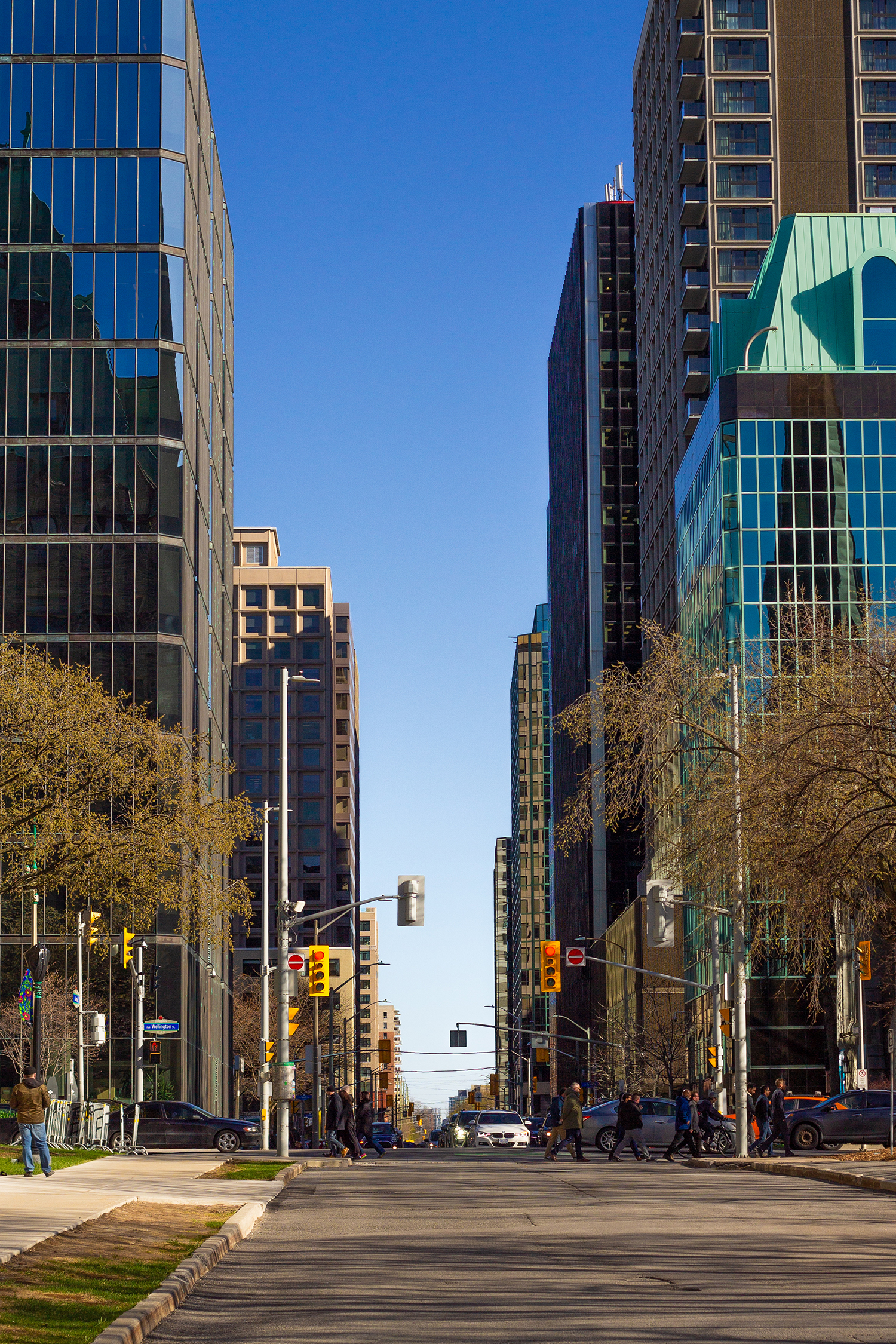 Tall downtown buildings