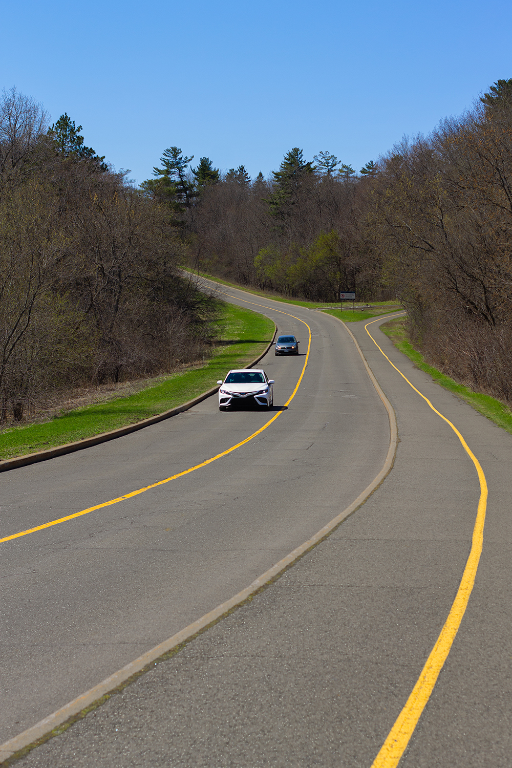 Cars on beautiful road